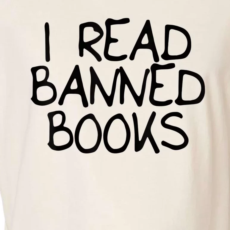 I Read Banned Books Garment-Dyed Women's Muscle Tee