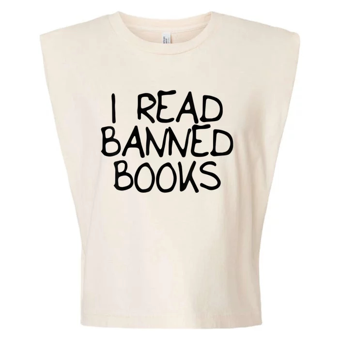 I Read Banned Books Garment-Dyed Women's Muscle Tee