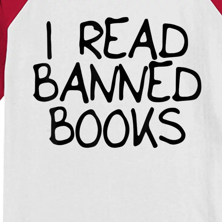 I Read Banned Books Kids Colorblock Raglan Jersey