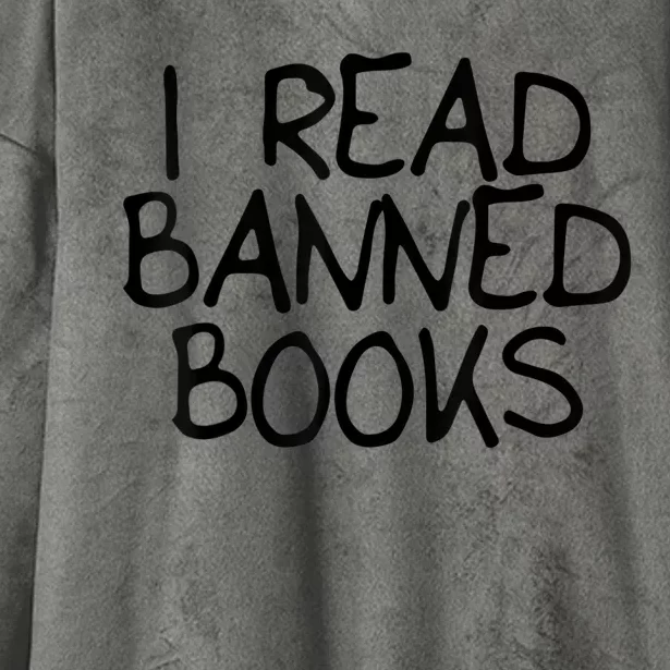 I Read Banned Books Hooded Wearable Blanket