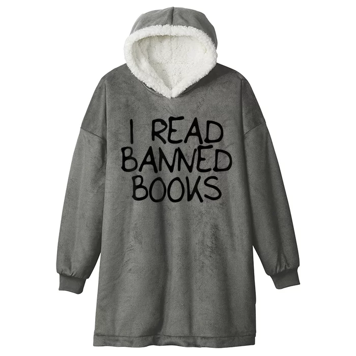 I Read Banned Books Hooded Wearable Blanket