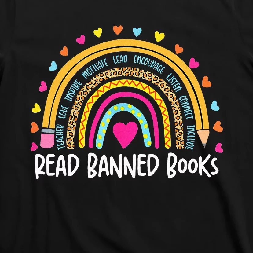 I Read Banned Books Rainbow Readers Reading Gift T-Shirt