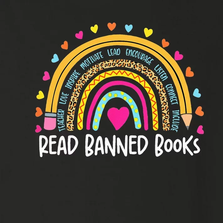 I Read Banned Books Rainbow Readers Reading Gift Toddler Long Sleeve Shirt