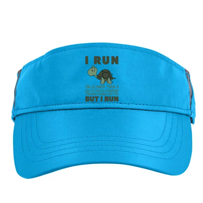 I Run But I Run Funny Adult Drive Performance Visor