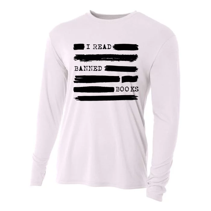 I Read Banned Books Banned Books Week Gift Librarian Teacher Cooling Performance Long Sleeve Crew