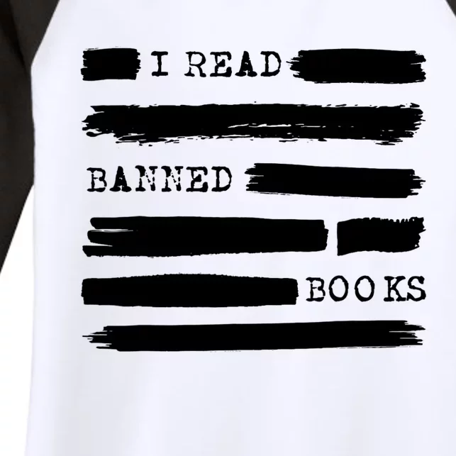 I Read Banned Books Banned Books Week Gift Librarian Teacher Women's Tri-Blend 3/4-Sleeve Raglan Shirt