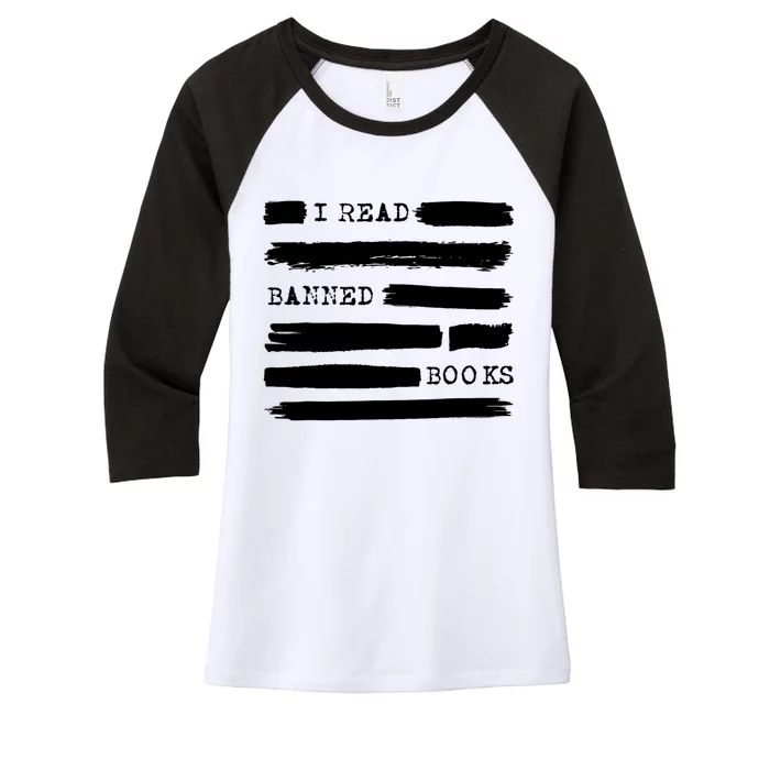 I Read Banned Books Banned Books Week Gift Librarian Teacher Women's Tri-Blend 3/4-Sleeve Raglan Shirt