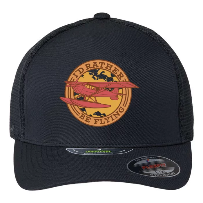 I'd Rather Be Flying Flexfit Unipanel Trucker Cap