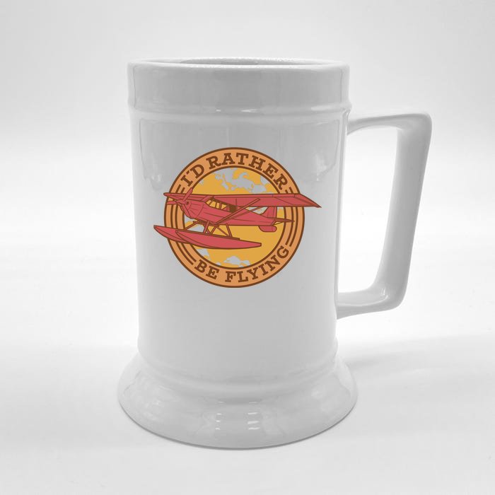 I'd Rather Be Flying Front & Back Beer Stein