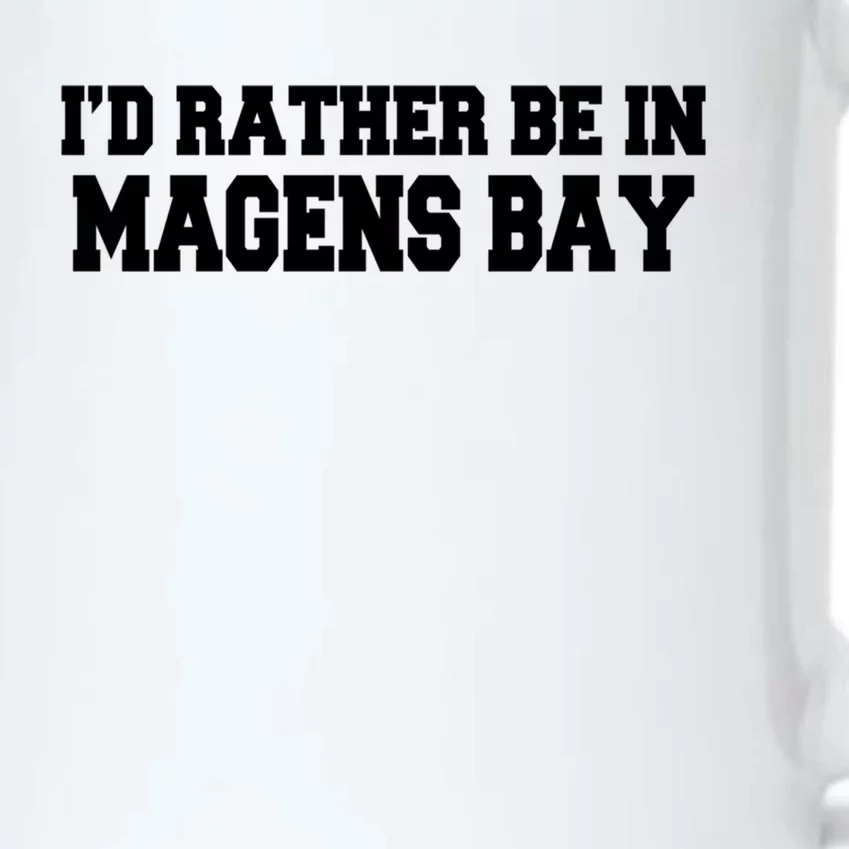 Id Rather Be In Magens Bay Saint Thomas Usvi Vacation Travel Gift Black Color Changing Mug