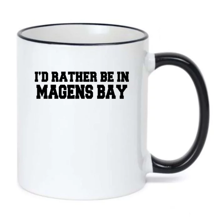 Id Rather Be In Magens Bay Saint Thomas Usvi Vacation Travel Gift Black Color Changing Mug