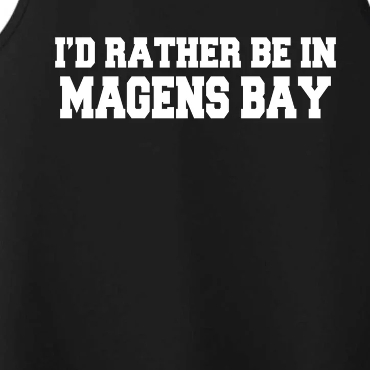 Id Rather Be In Magens Bay Saint Thomas Usvi Vacation Travel Gift Performance Tank