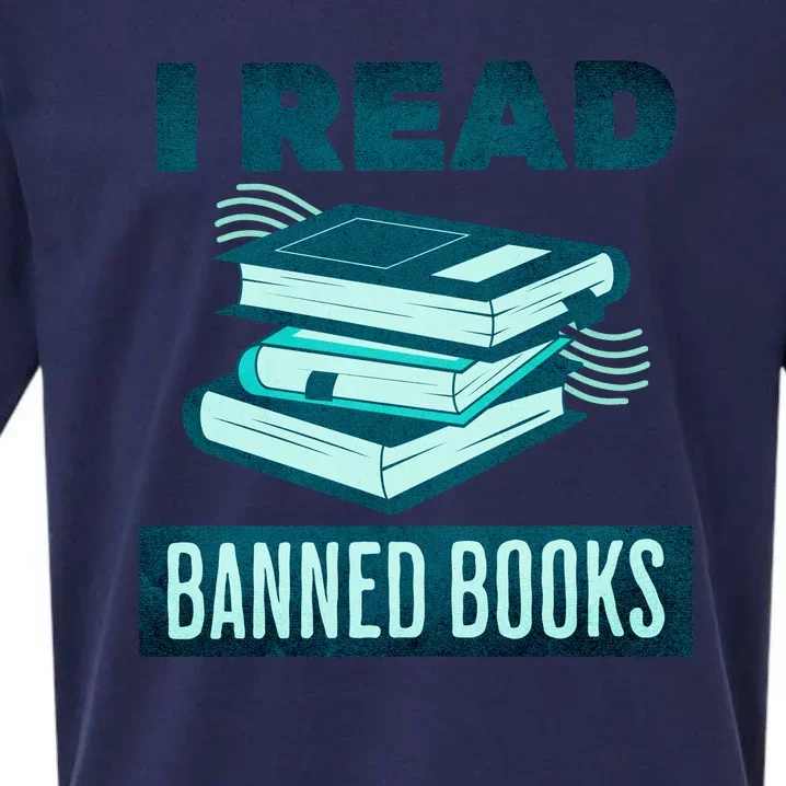 I Read Banned Books Politically Incorrect Anti Censorship Sueded Cloud Jersey T-Shirt