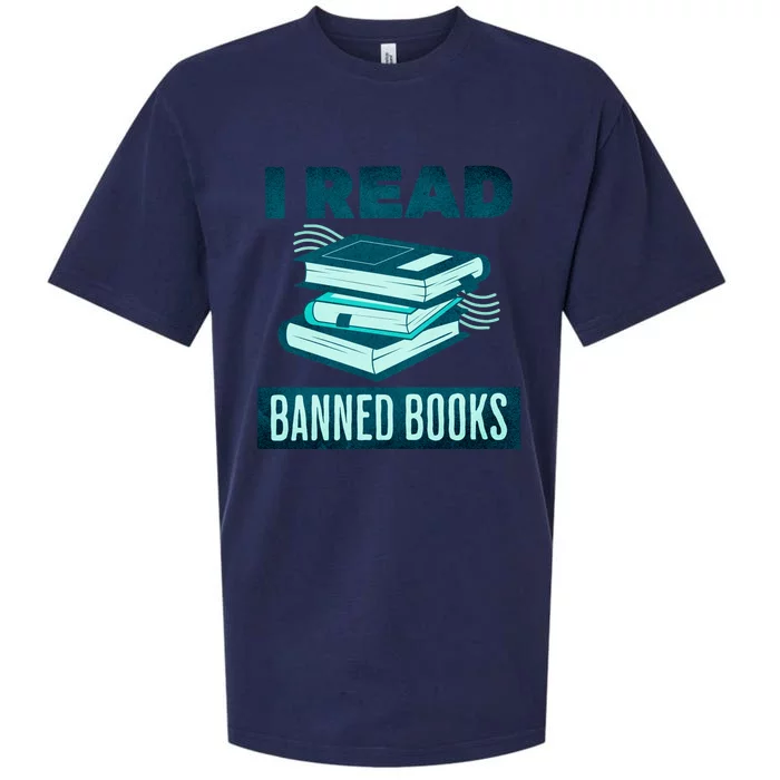 I Read Banned Books Politically Incorrect Anti Censorship Sueded Cloud Jersey T-Shirt