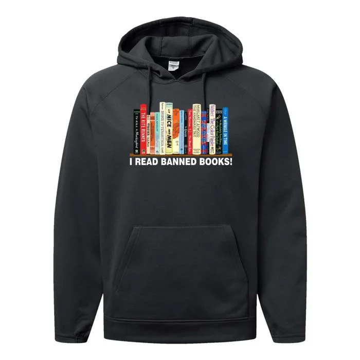 I Read Banned Books Performance Fleece Hoodie