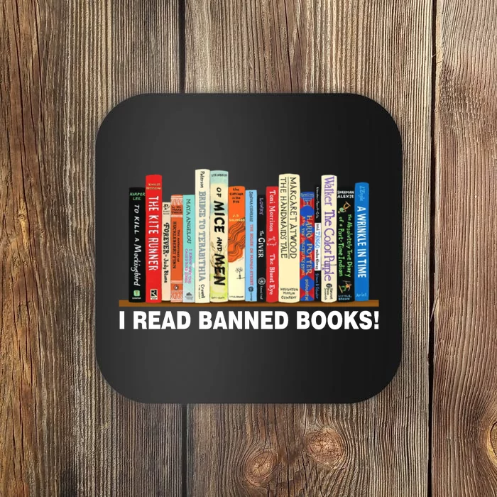 I Read Banned Books Coaster