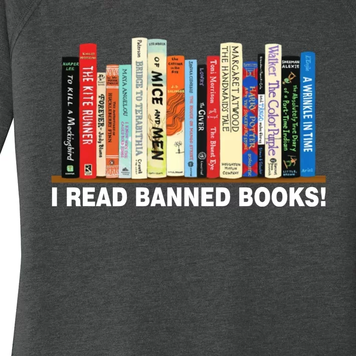 I Read Banned Books Women's Perfect Tri Tunic Long Sleeve Shirt