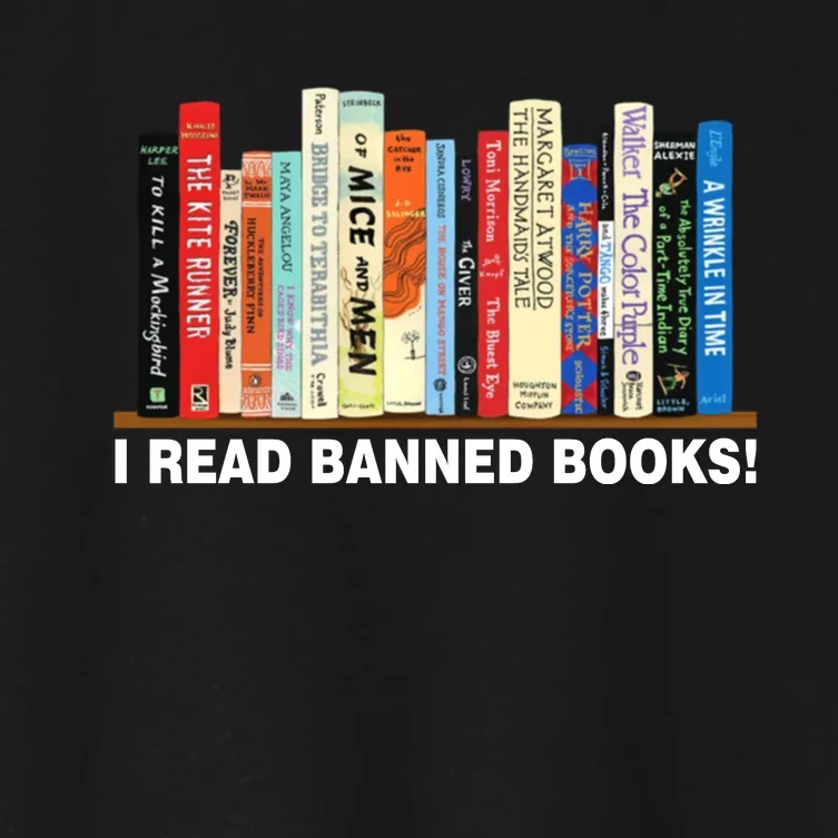 I Read Banned Books Women's Crop Top Tee