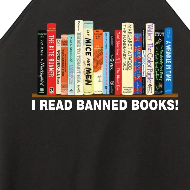 I Read Banned Books Women’s Perfect Tri Rocker Tank