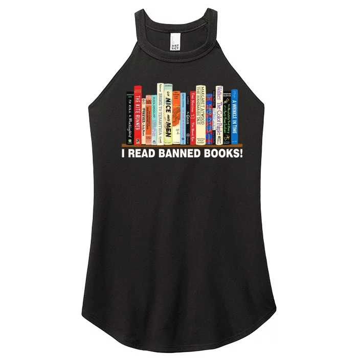 I Read Banned Books Women’s Perfect Tri Rocker Tank