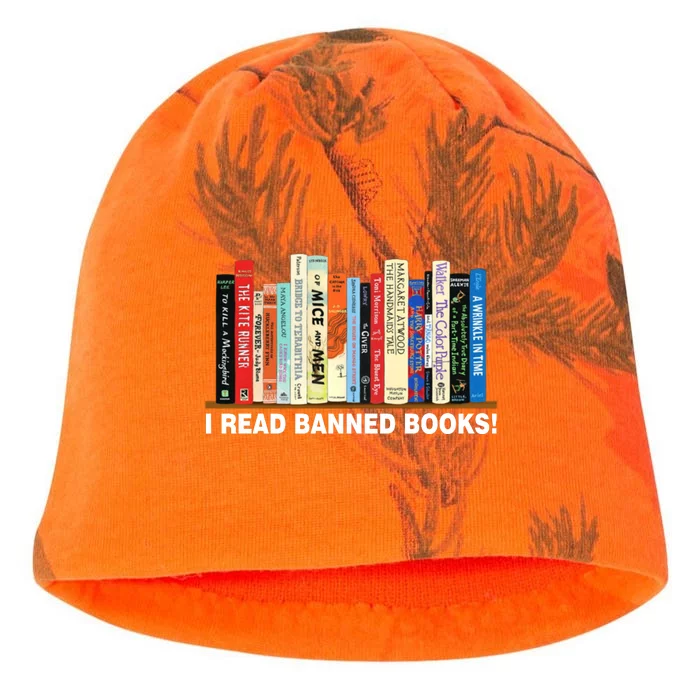 I Read Banned Books Kati - Camo Knit Beanie