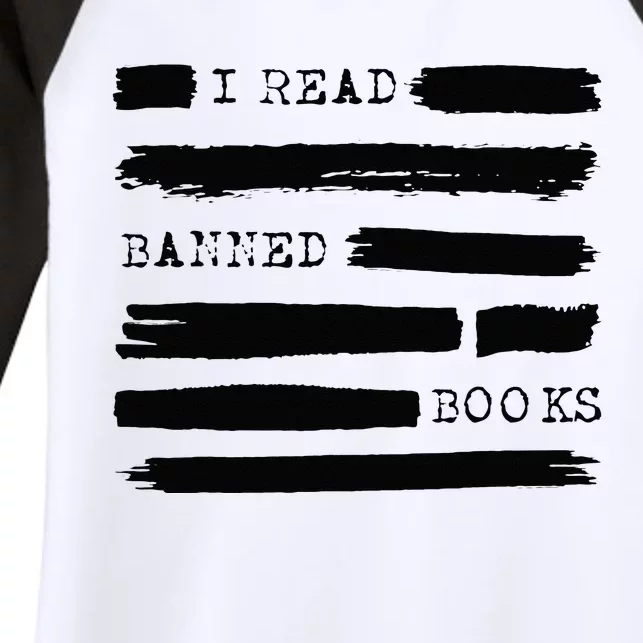 I Read Banned Books Banned Books Week Gift Librarian Teacher Women's Tri-Blend 3/4-Sleeve Raglan Shirt