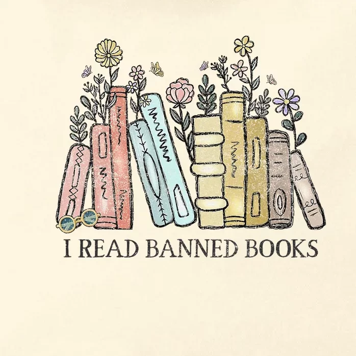 I Read Banned Books Lovers Funny Book Readers Zip Tote Bag