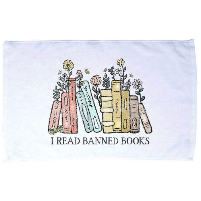 I Read Banned Books Lovers Funny Book Readers Microfiber Hand Towel