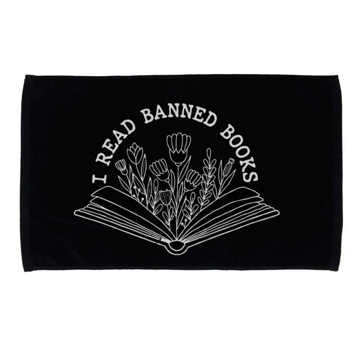 I Read Banned Books Week Librarian Reader Ban Books Microfiber Hand Towel