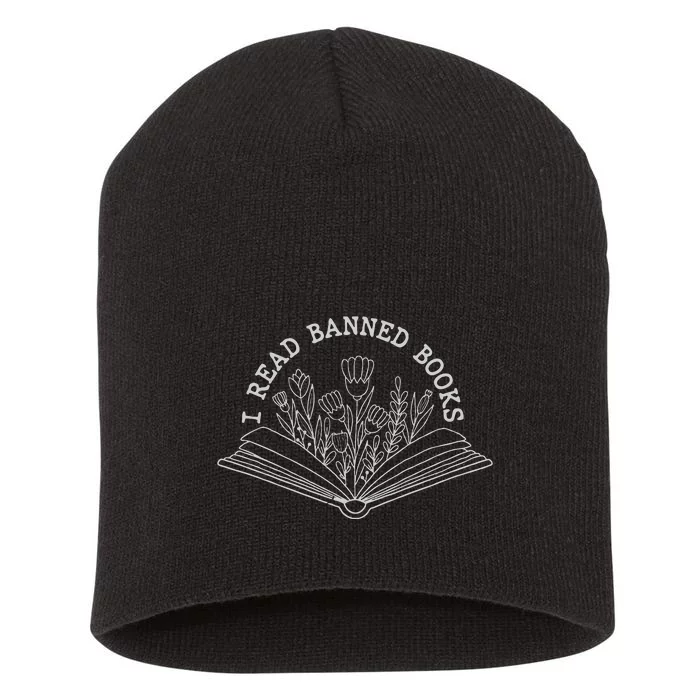 I Read Banned Books Week Librarian Reader Ban Books Short Acrylic Beanie