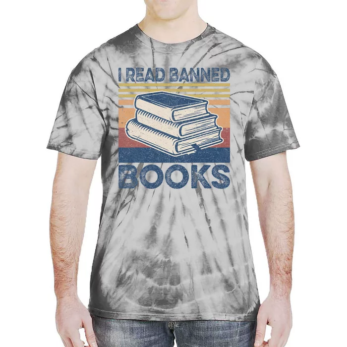 I Read Banned Books Week Librarian Freedom Reader Nerd Tie-Dye T-Shirt