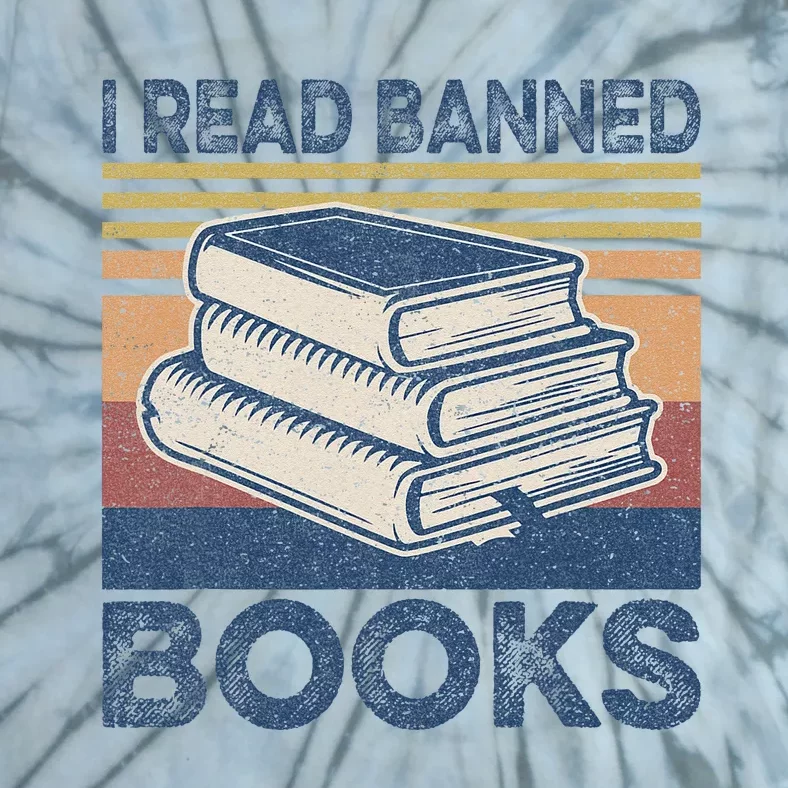 I Read Banned Books Week Librarian Freedom Reader Nerd Tie-Dye T-Shirt