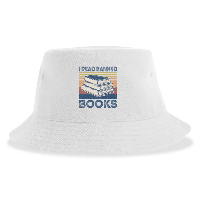 I Read Banned Books Week Librarian Freedom Reader Nerd Sustainable Bucket Hat