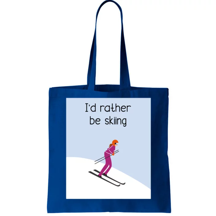 Id Rather Be Skiing Gift Tote Bag