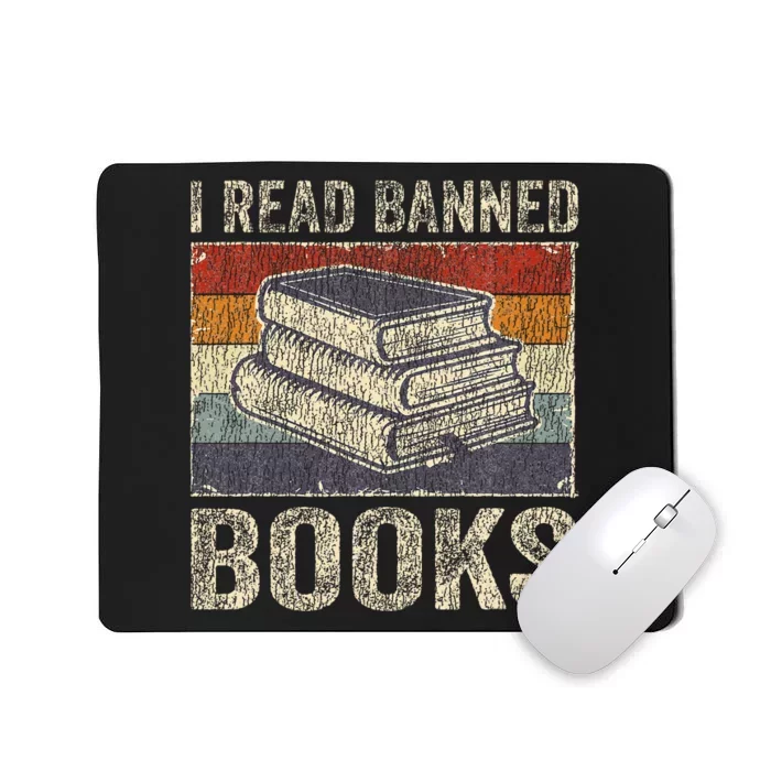 I Read Banned Books Week Librarian Freedom Mousepad