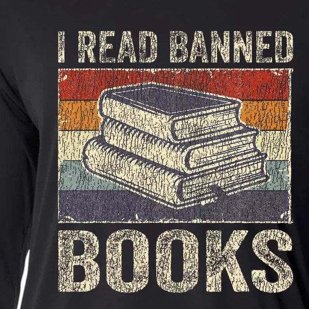 I Read Banned Books Week Librarian Freedom Cooling Performance Long Sleeve Crew