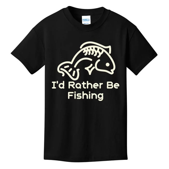 I’D Rather Be Fishing Kids T-Shirt