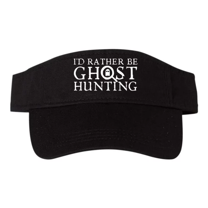 Id Rather Be Ghost Hunting Valucap Bio-Washed Visor