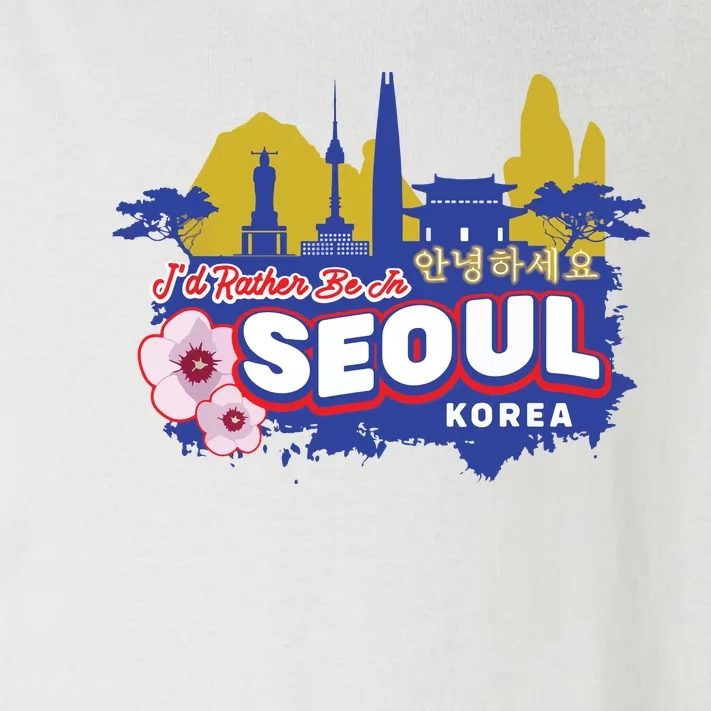 Id Rather Be In Seoul Korea Vintage Souvenir Toddler Long Sleeve Shirt