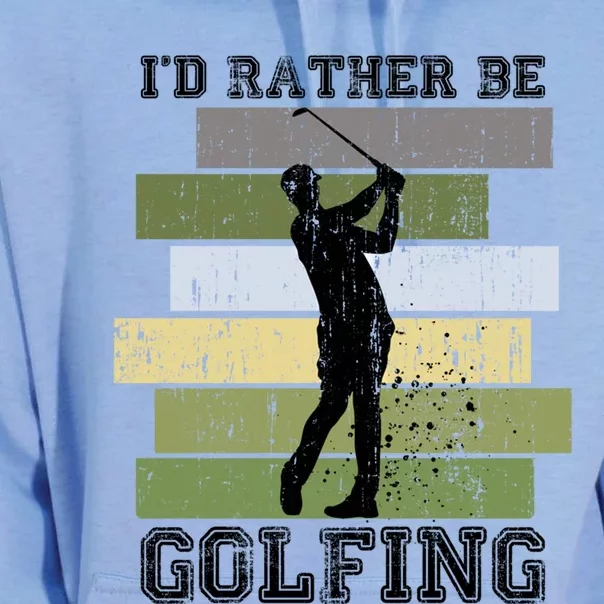 Id Rather Be Golfing Funny Golf Lover Quote Golfer Graphic Cool Gift Unisex Surf Hoodie