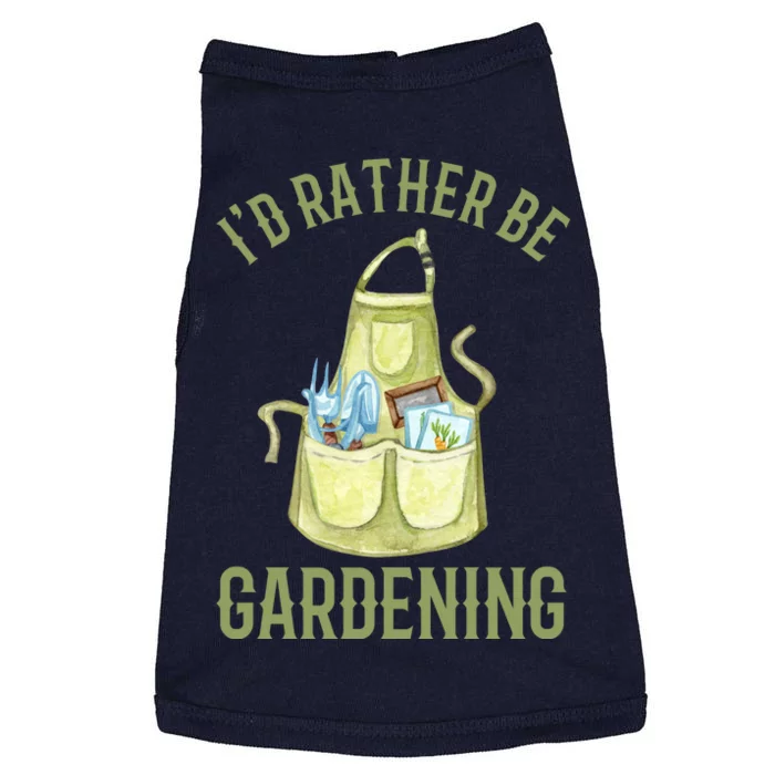 Id Rather Be Gardening Plant Lover Doggie Tank