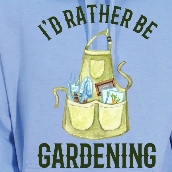 Id Rather Be Gardening Plant Lover Unisex Surf Hoodie