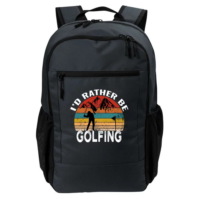 Id Rather Be Golfing Funny Golf Lover Vintage Gift Daily Commute Backpack