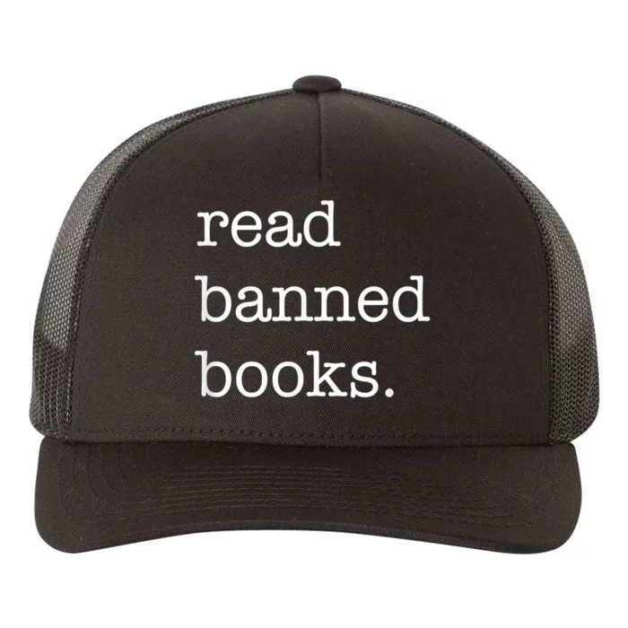 I Read Banned Books I'm With The Banned Books Lovers Yupoong Adult 5-Panel Trucker Hat