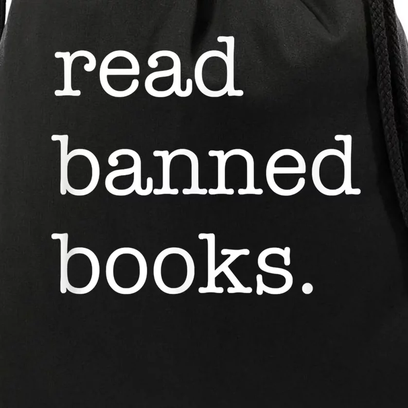 I Read Banned Books I'm With The Banned Books Lovers Drawstring Bag