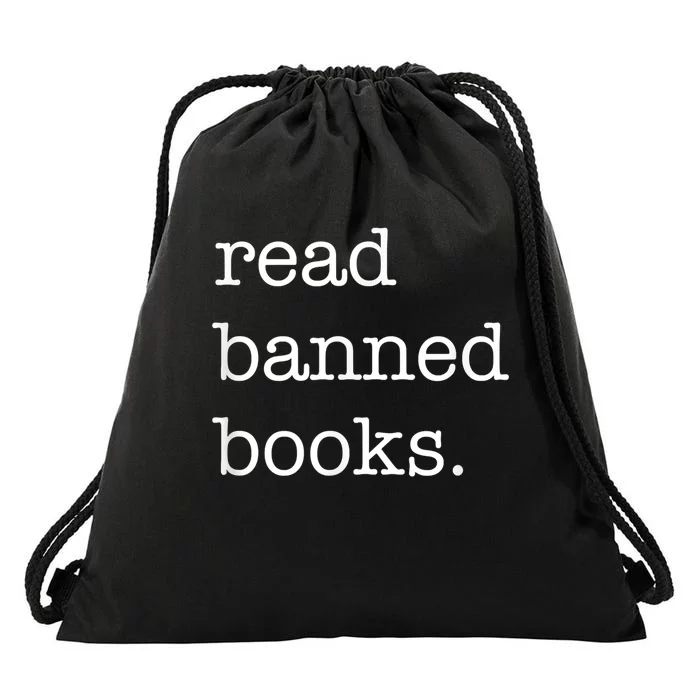 I Read Banned Books I'm With The Banned Books Lovers Drawstring Bag