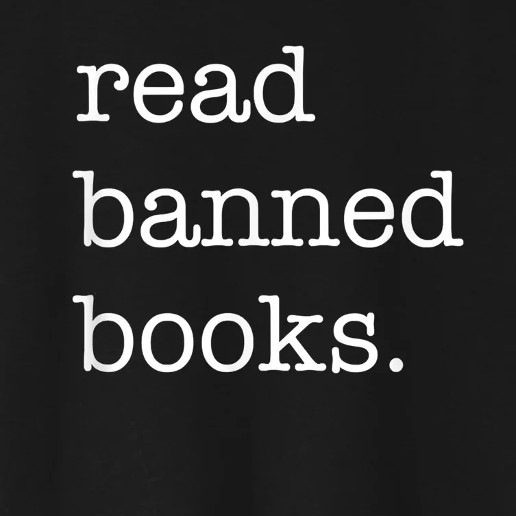 I Read Banned Books I'm With The Banned Books Lovers Women's Crop Top Tee