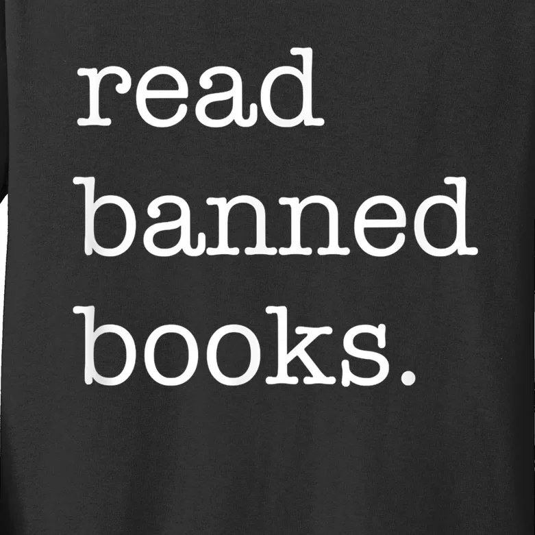 I Read Banned Books I'm With The Banned Books Lovers Kids Long Sleeve Shirt