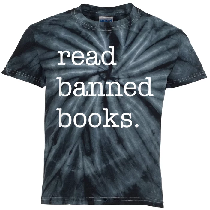 I Read Banned Books I'm With The Banned Books Lovers Kids Tie-Dye T-Shirt