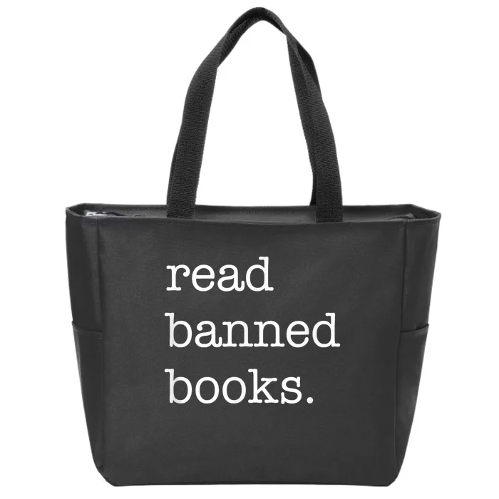 I Read Banned Books I'm With The Banned Books Lovers Zip Tote Bag